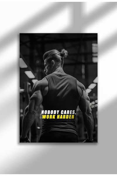 21mxm Motivational Wall Poster, Frameless Canvas, Inspirational Quote Art, Hustle Mindset 2025
