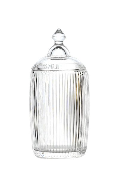 Wow Home Line Patterned Glass Large Size Jar