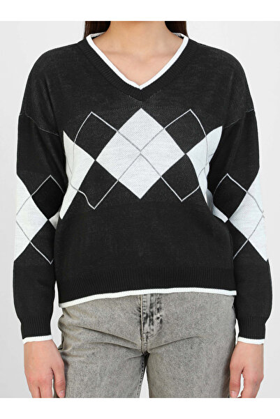 Por La Cara Knit tunic - black - por la cara