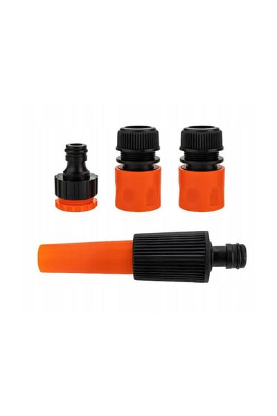 OEM Set of 4 garden hose connectors with adjustable spray nozzles, 41252