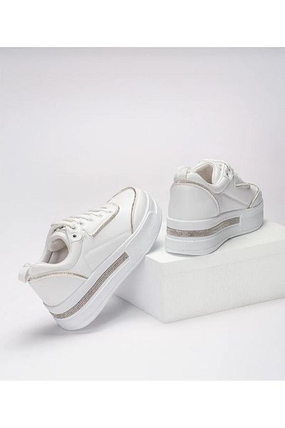 K&A Women's Sports Shoes White Color