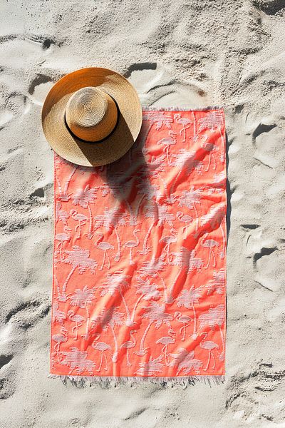 Doqu Home Πετσέτα παραλίας Flamingo Πορτοκαλί