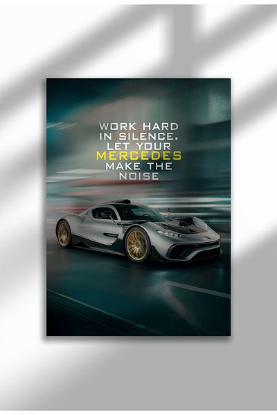 21mxm Motivational Canvas Poster, GT-R Night Drive Art, "Crave Success" Quote, Fuel Your Hustle 2025