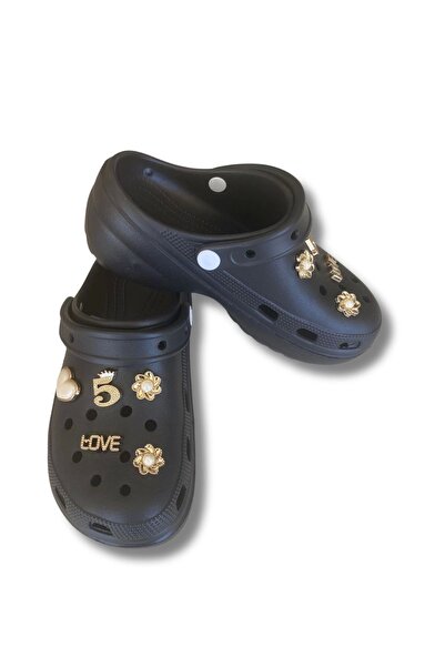 Lovita Shoes Lovita C.R.O.C.S Model Slippers 36-40 Black