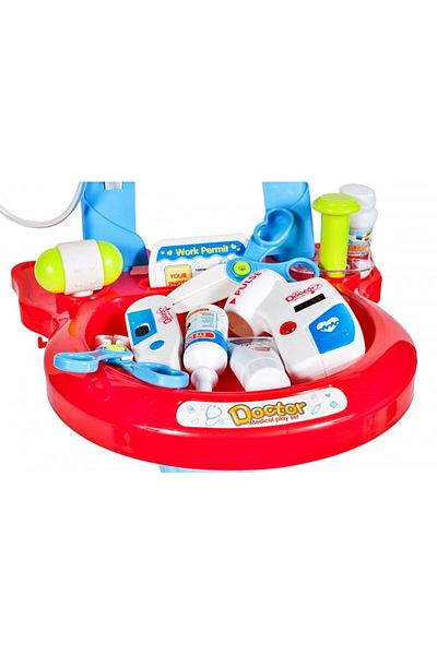 MalPlay MalPlay medical set for boys, Ultrasound with sounds and lights, accessories included, Blue