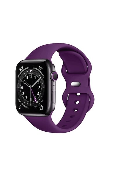 Techsuit Smartwatch Strap, Compatible with Apple Watch 1/2/3/4/5/6/7/SE (42mm/44mm/45mm), Dark Purple, W031