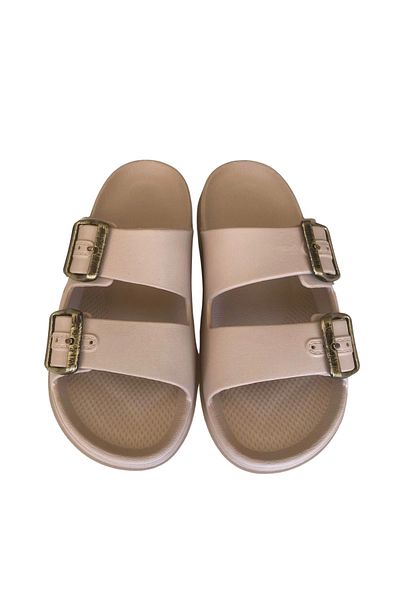 Lovita Shoes Lovita Buckle Men's Slippers 41-45 Cream