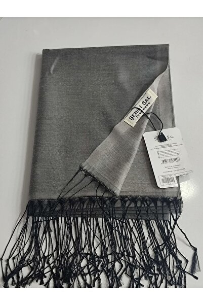 şehri şal MELODİ ŞAL 3472-10 GRİ PÜSKÜL SİYAH