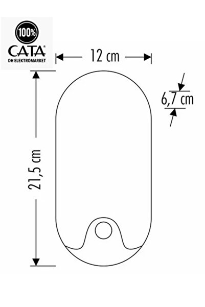 Cata 20 W Sensörlü Palermo Led Duvar Armatürü - Sarı Işık (4000K) - Siyah Kasa