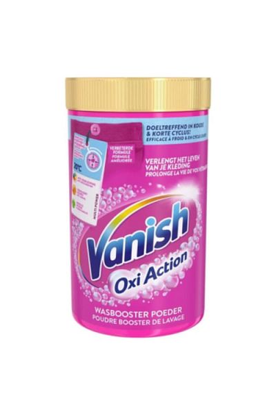 Vanish Pudră Pink Oxi Action pentru îndepărtarea petelor, 1,5 kg