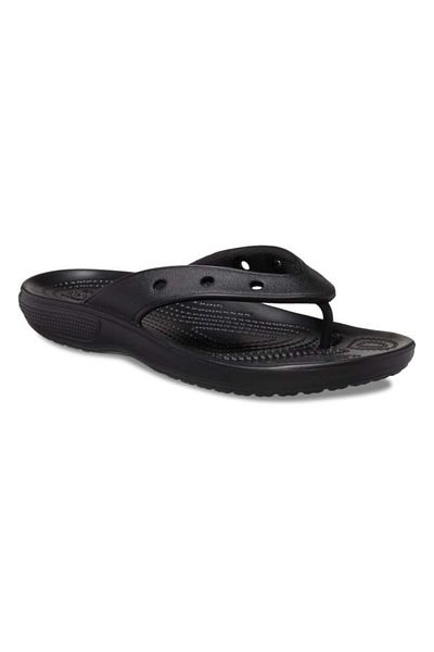 Crocs Classic Flip Flops Black - Black 45-46 EU - M11 US