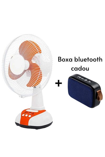 ZanaCasei ZânaCasei Briza Smart Ventilator Portabil cu Panou Solar, LED + Boxa CADOU