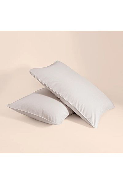 Penelope 100% Cotton Percale 2-Piece Pillowcase Gray - Pure Series