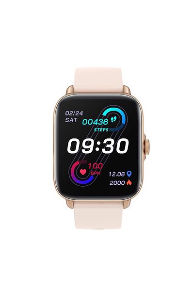 ideal STORE Smartwatch Techno PINK IdealStore Full HD, 1.7 Inch Screen with 280x280 Resolution, Blood Pressure Monitoring
