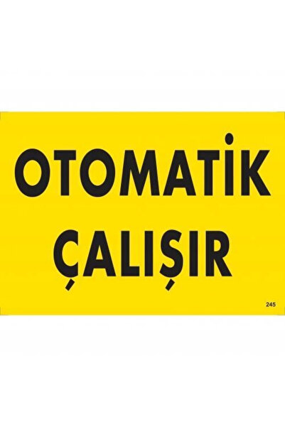 Fırsatkolik مي للواردات ®   لافتة تحذير تعمل تلقائيًا 25x35 كود:245