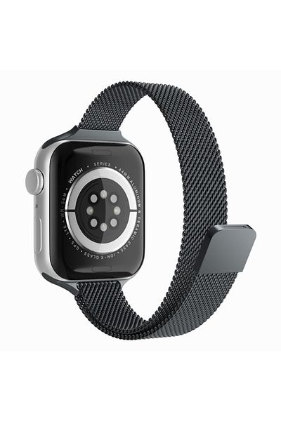 Techsuit Smartwatch Strap for Apple Watch (38mm/40mm/41mm), Black