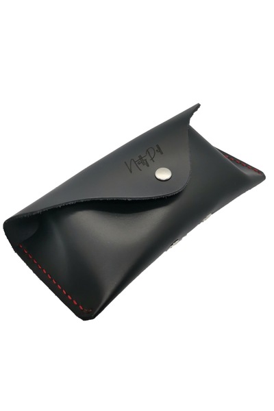 Natty Pell Glasses Case Made from Leather, Black