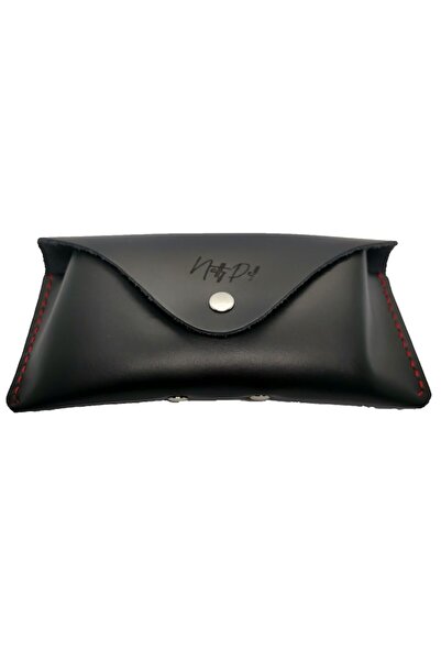 Natty Pell Glasses Case Made from Leather, Black