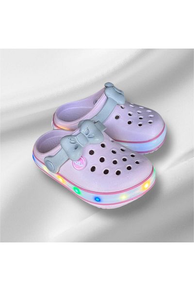 AkınalBella Female Child Lighted Led Sole Orthopedic Closed Front Slippers Sandals