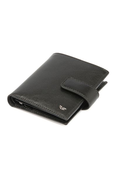 Tergan Black Leather Men's Wallet 1623A6F