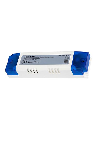 Blow Alimentator compact pentru LED-uri, 220V la 12V-5A, 60W, Blow 12728, alb cu albastru