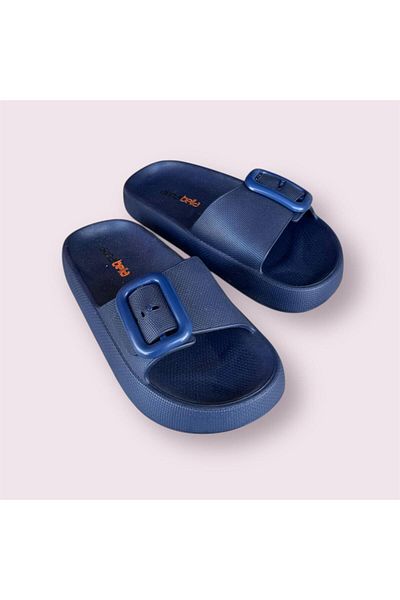 AkınalBella Women's Single Buckle Ultrasoft Sole Soft Beach Pool Daily Home Slippers