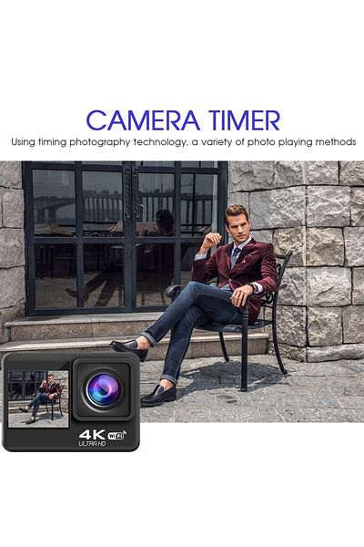 ideal STORE SuperSonic idealSTORE Multifunctional Action Camera, Dual Color Touch Screen IPS, WIFI, Resolution