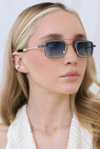 Bilge Karga Sion Anthracite Gold Blue Sunglasses