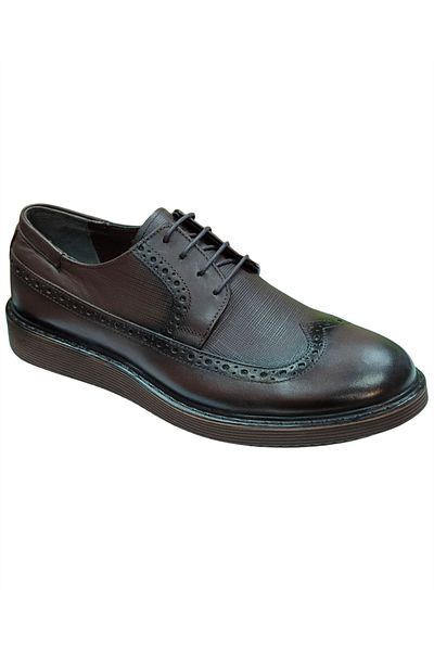 Nevzat ÖgE 01008-Eva Men's Brown (40-44) Leather Classic Shoes