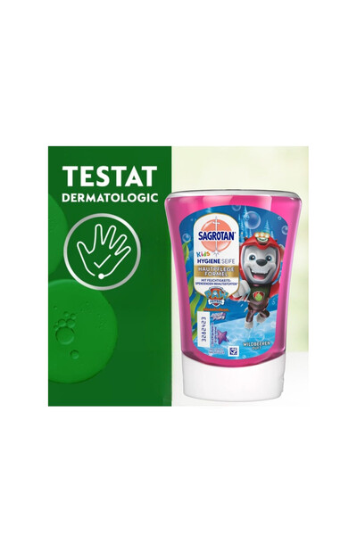 Dettol Sagrotan No Touch Kids Liquid Soap Dispensing System, 750ml, Berries