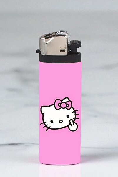 MS Major Selection Hello Kitty Orta Parmak Full Kaplamalı Gazlı Çakmak