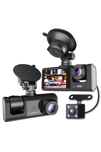 RARINCARE Camera Auto RARINCARE de Bord, Frontala si Marsarier, Full-HD 1080P, Night Vision, Wi-Fi, Camp vizua
