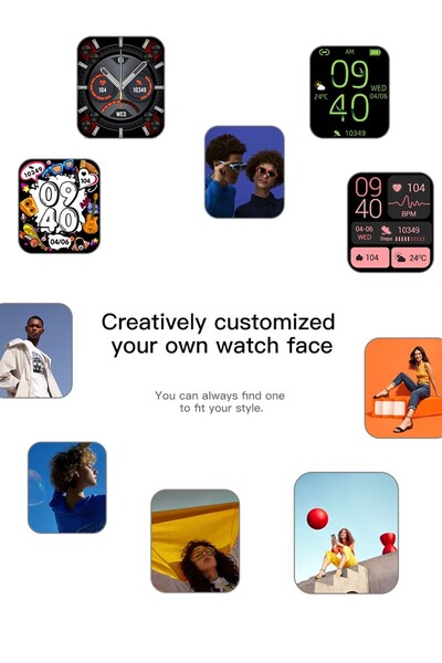 ideal STORE Smartwatch idealStore UpBest23, Bluetooth Call, Built-in Speaker and Microphone, Voice Assistant, NFC,