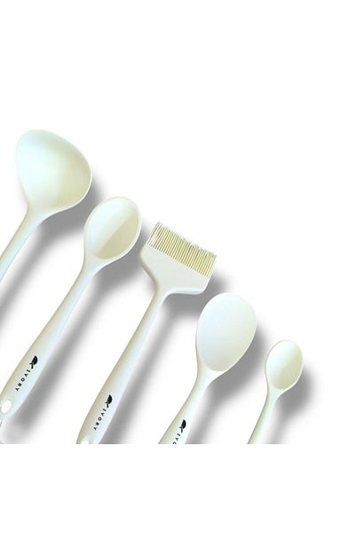 Gead Blackseries5 Premium Silicone Spoon & Sauce Brush & Ladle