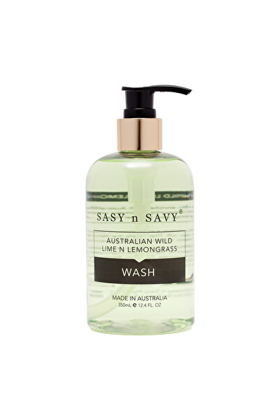 SASY N SAVY Gel de duș pentru mâini și corp cu Lime și Lemongrass, 350 ml