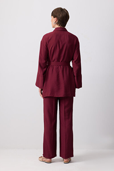 Touché Privé Belted Shirt Pants Set