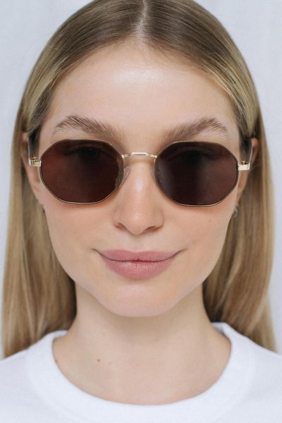 Bilge Karga Marten Gold Brown Sunglasses
