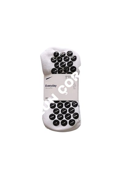 UZN SOCKS 3 ζευγάρια λευκές αντιολισθητικές αθλητικές κάλτσες σιλικόνης |   Υφασμάτινο Dri-Fit |   Αγόρι τένις |   Μοτίβο τικ