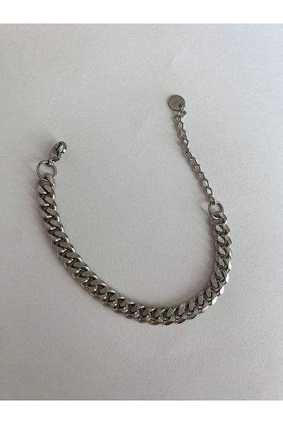 marsel aksesuar Steel Chain Model Silver Bracelet