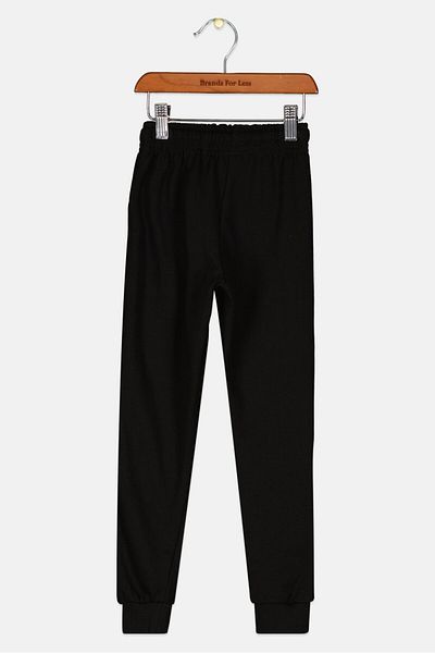 Marvel Kids Boy Graphic Print Jogger Pants, Black