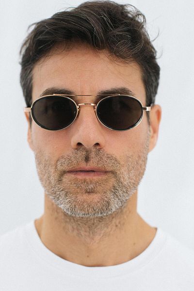 Bilge Karga Larg Gold Black Men's Sunglasses