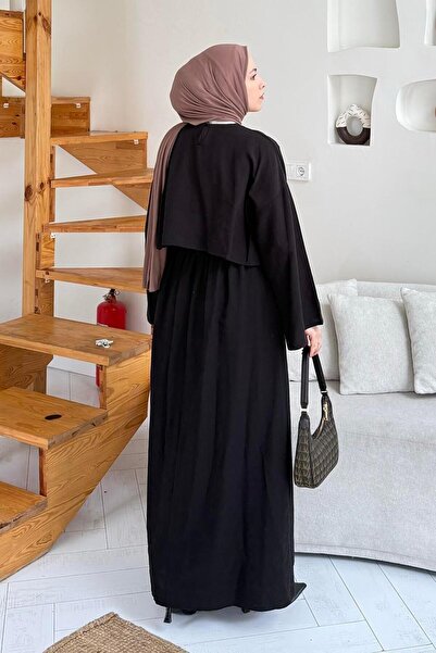 lamelif Skirted Hijab Suit Black