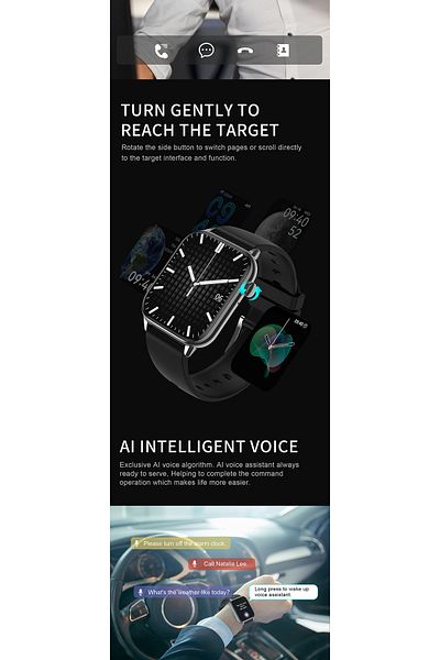 ideal STORE Smartwatch Star Collection IdealStore, 1.85 inch Touch Screen, NFC, Call and Message Receiving