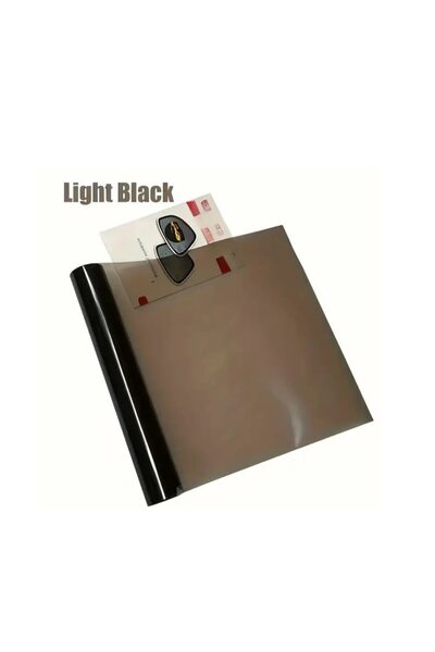 ideal STORE Folie Fumurie Light Black Protectie Faruri si Stopuri Dimensiuni 60cmx60cm, Protejeaza Impotriva Zga