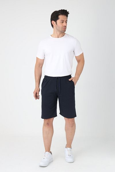 Lukitus 2 Thread Knitted Cotton Men's Shorts 2 Pieces