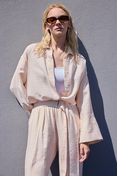 Touché Privé Belted Shirt Pants Set
