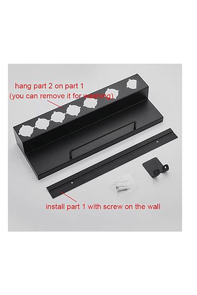 OEM Storage stand for hair dryer and curler, suitable for Dyson Airwrap, metal, black