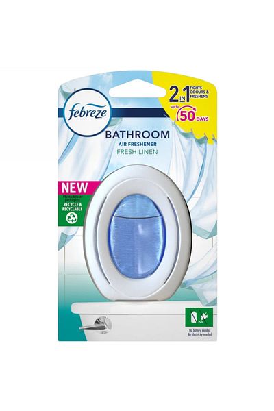 Febreze Febreze Fresh Linen Bathroom Air Freshener, 7.5 ml
