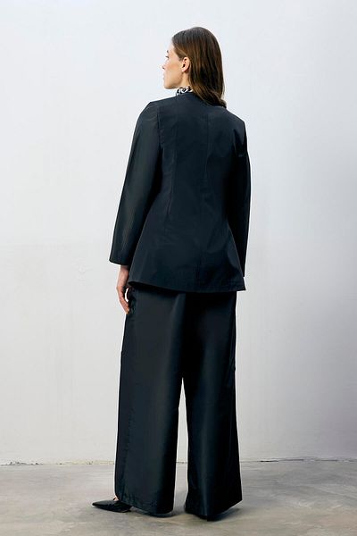Touché Privé Button Detail Asymmetric Jacket Pants Suit