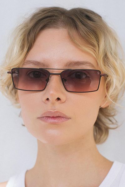 Bilge Karga Eryka Red Black Purple Sunglasses